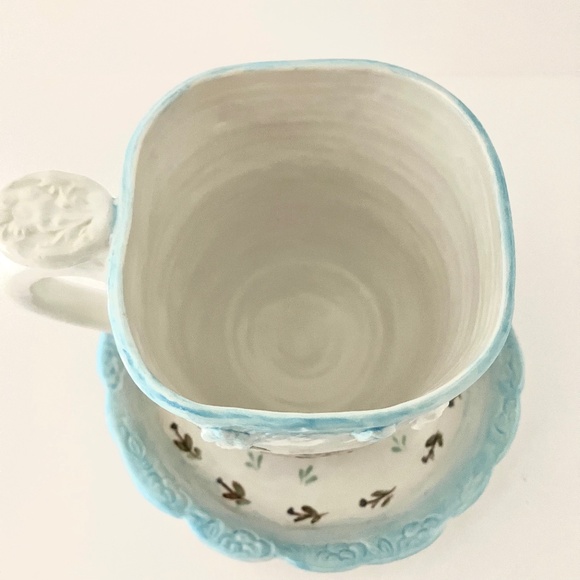 Folklorica Hand Painted Owl Tea Time Cup with Saucer by Artist Jean Cotton - Picture 4 of 15